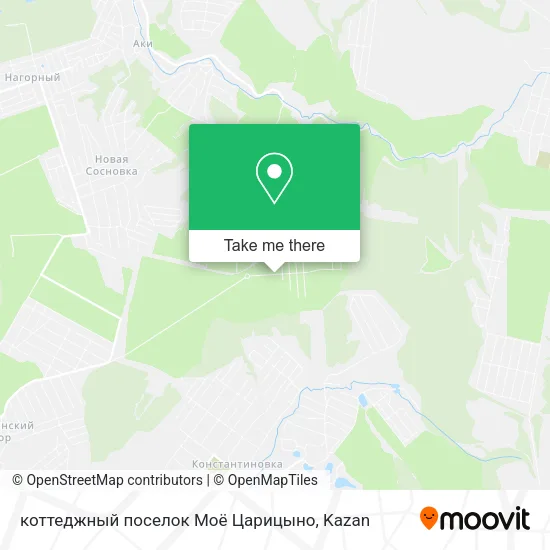 коттеджный поселок Моё Царицыно map