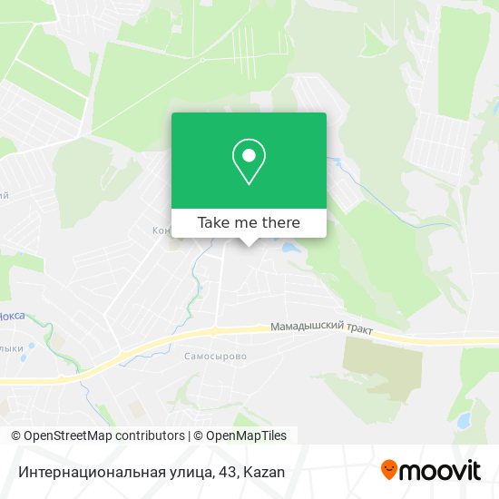 Интернациональная улица, 43 map