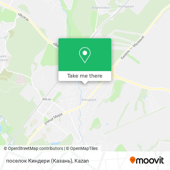 поселок Киндери (Казань) map