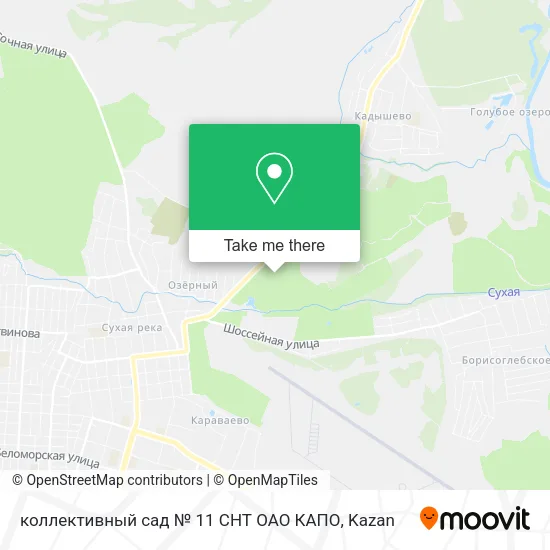 коллективный сад № 11 СНТ ОАО КАПО map