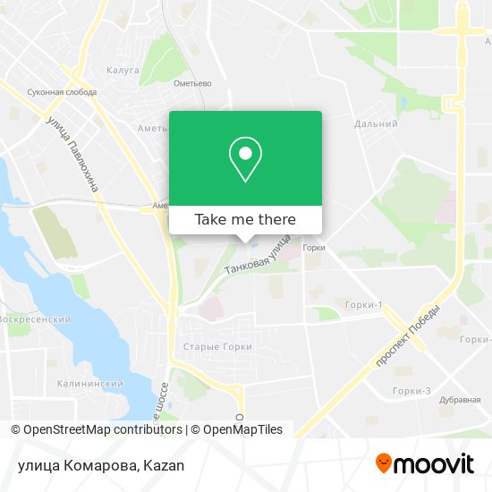 улица Комарова map