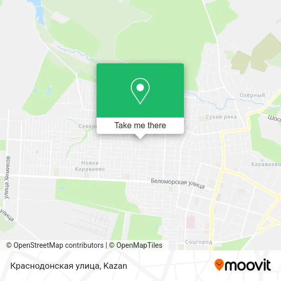 Краснодонская улица map