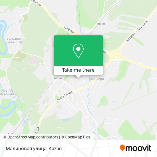 Малиновая улица map