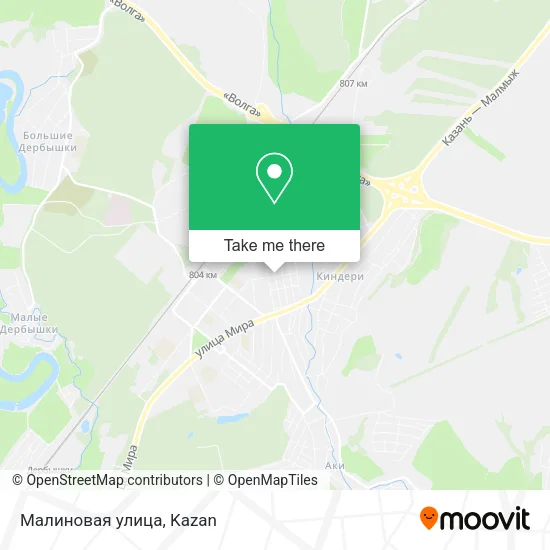 Малиновая улица map