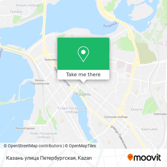 Казань улица Петербургская map