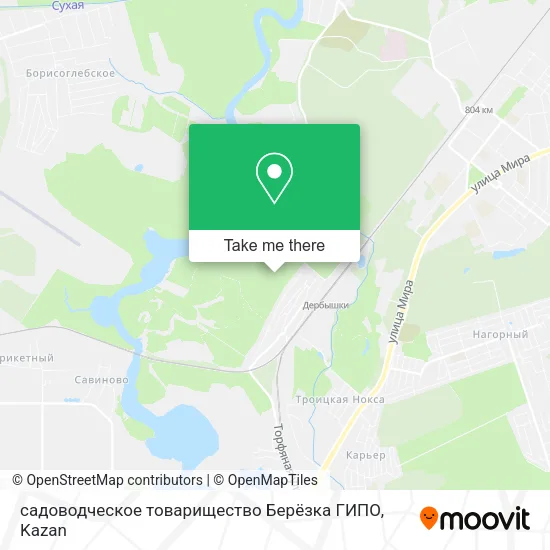 садоводческое товарищество Берёзка ГИПО map