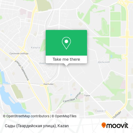 Сады (Гвардейская улица) map