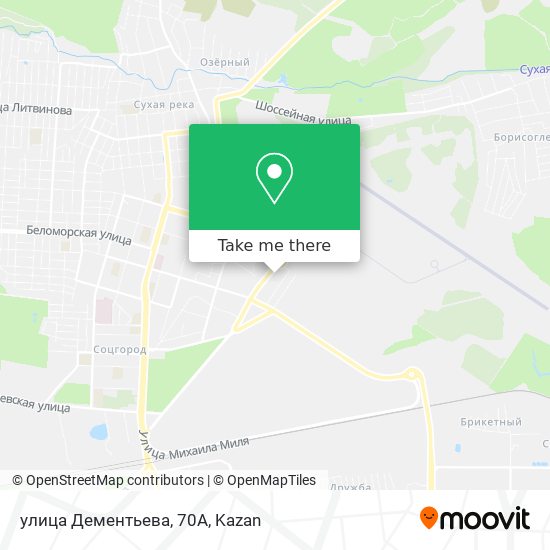 улица Дементьева, 70А map