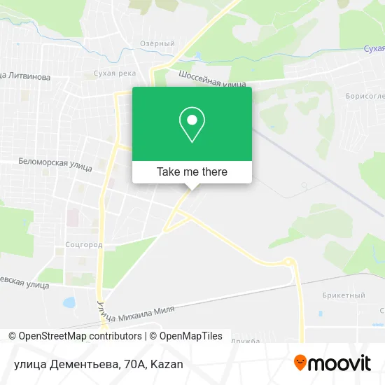 улица Дементьева, 70А map