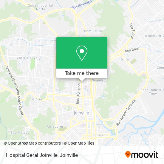 Mapa Hospital Geral Joinville