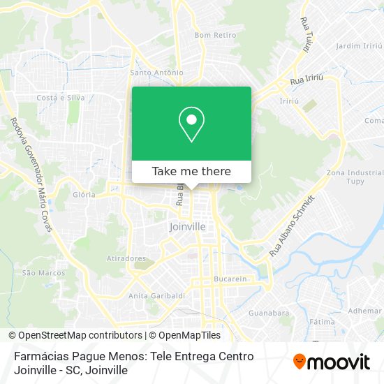 Farmácias Pague Menos: Tele Entrega Centro Joinville - SC map