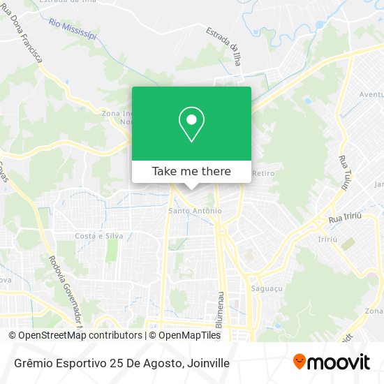 Grêmio Esportivo 25 De Agosto map