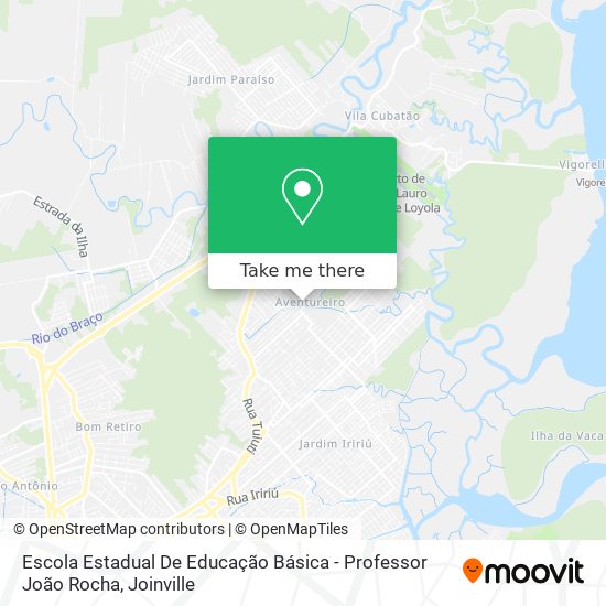 Mapa Escola Estadual De Educação Básica - Professor João Rocha