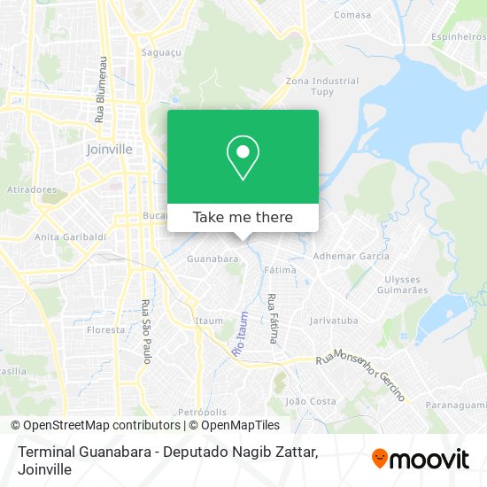 Terminal Guanabara - Deputado Nagib Zattar map