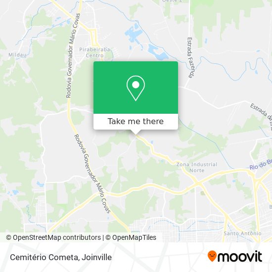 Cemitério Cometa map