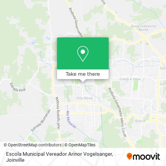 Mapa Escola Municipal Vereador Arinor Vogelsanger