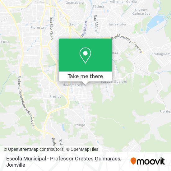 Escola Municipal - Professor Orestes Guimarães map