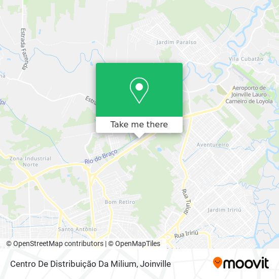 Mapa Centro De Distribuição Da Milium