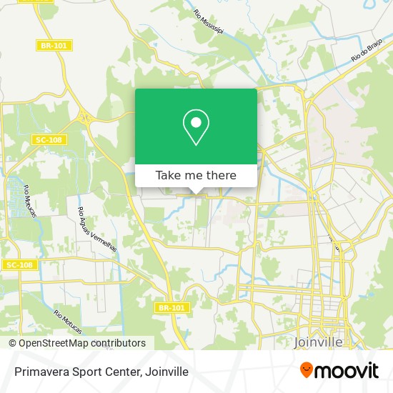 Primavera Sport Center map