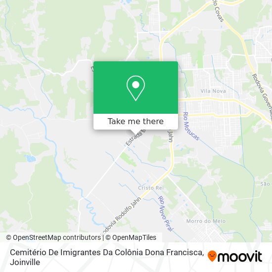 Cemitério De Imigrantes Da Colônia Dona Francisca map