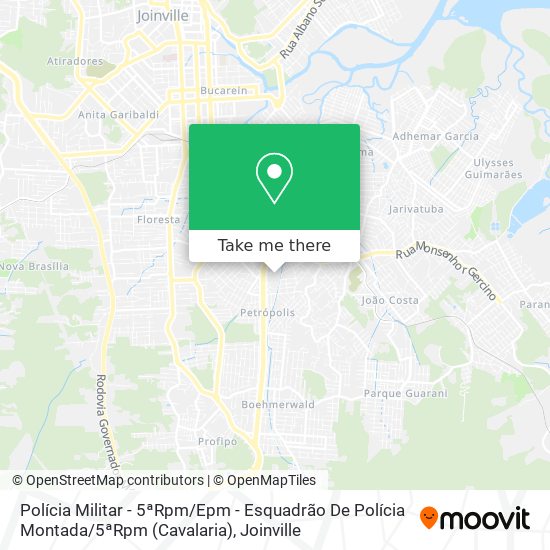 Polícia Militar - 5ªRpm / Epm - Esquadrão De Polícia Montada / 5ªRpm (Cavalaria) map