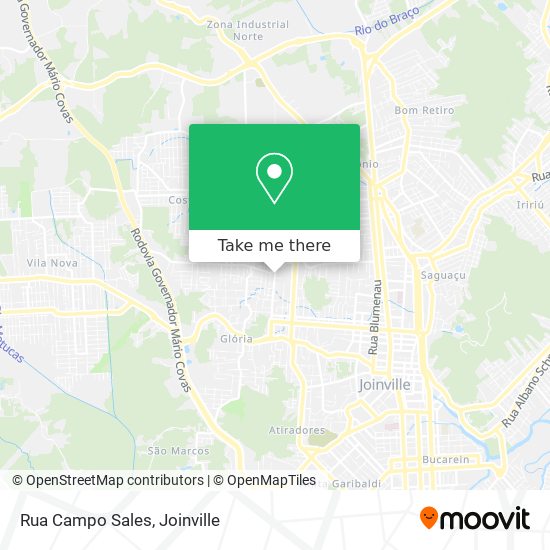 Rua Campo Sales map