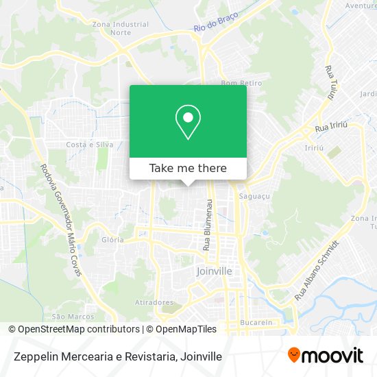 Zeppelin Mercearia e Revistaria map