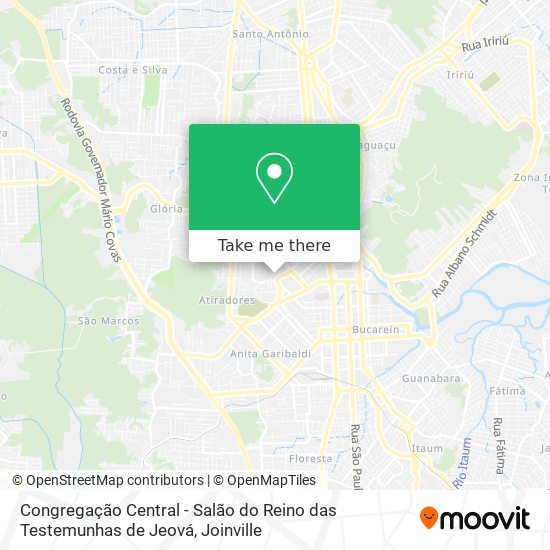 Congregação Central - Salão do Reino das Testemunhas de Jeová map