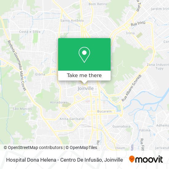 Hospital Dona Helena - Centro De Infusão map