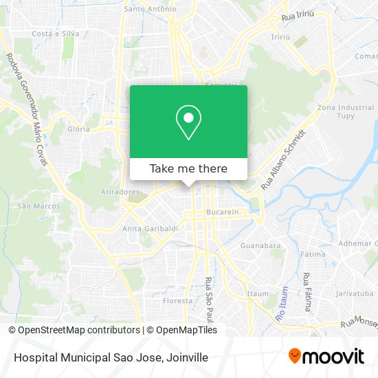 Hospital Municipal Sao Jose map