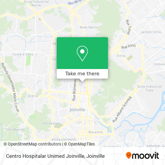 Centro Hospitalar Unimed Joinville map