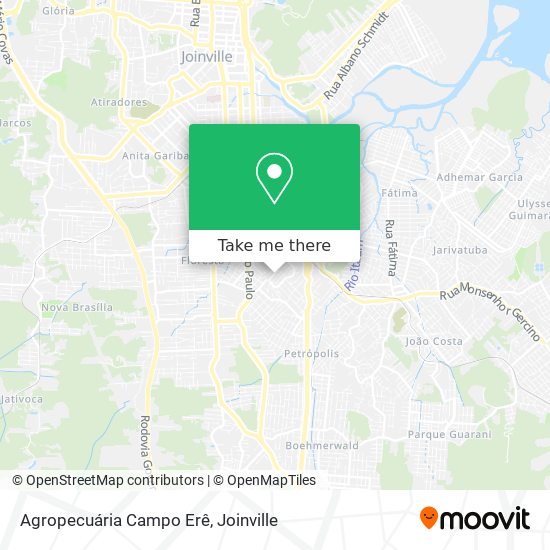 Agropecuária Campo Erê map