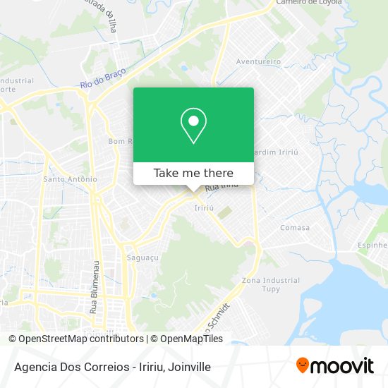 Agencia Dos Correios - Iririu map
