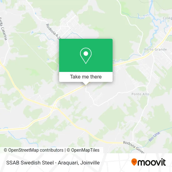 SSAB Swedish Steel - Araquari map