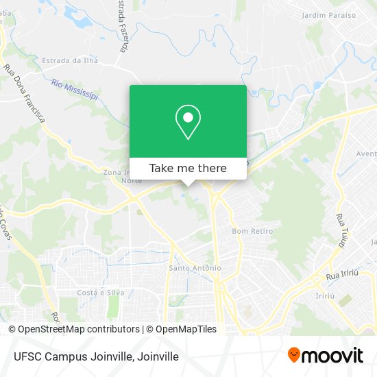 Mapa UFSC Campus Joinville