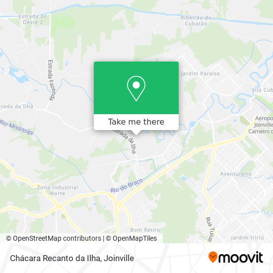 Chácara Recanto da Ilha map