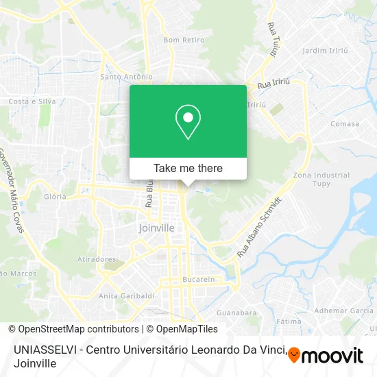 UNIASSELVI - Centro Universitário Leonardo Da Vinci map