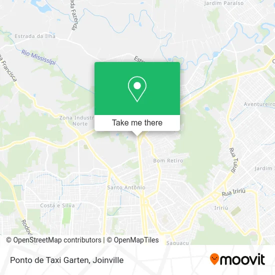 Ponto de Taxi Garten map