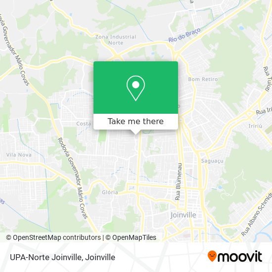 Mapa UPA-Norte Joinville