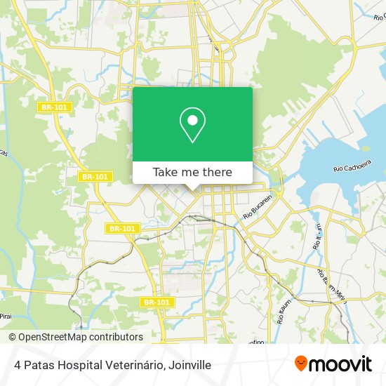 4 Patas Hospital Veterinário map