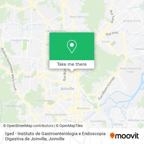 Iged - Instituto de Gastroenterologia e Endoscopia Digestiva de Joinville map