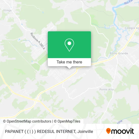 PAPANET ( ( | ) ) REDESUL INTERNET map
