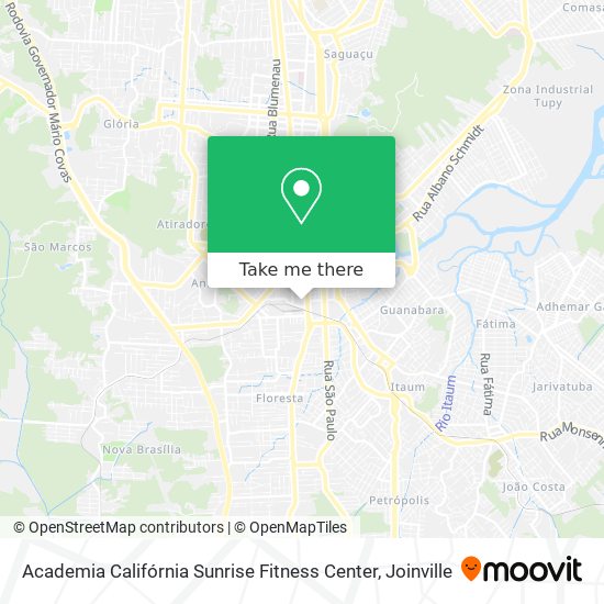 Academia Califórnia Sunrise Fitness Center map