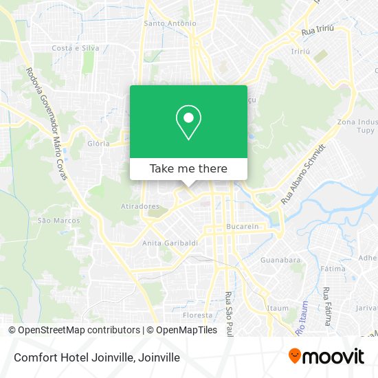 Mapa Comfort Hotel Joinville