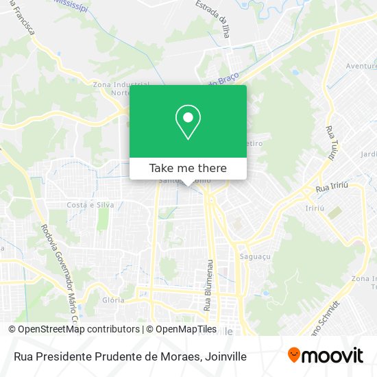 Rua Presidente Prudente de Moraes map