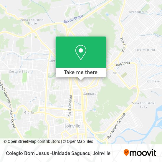 Mapa Colegio Bom Jesus -Unidade Saguacu