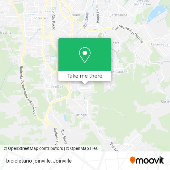 bicicletario joinville map