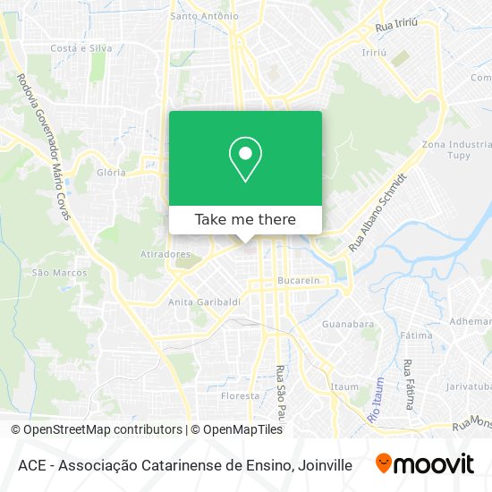 ACE - Associação Catarinense de Ensino map