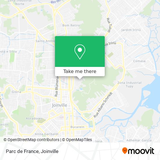 Mapa Parc de France