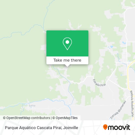 Parque Aquático Cascata Piraí map